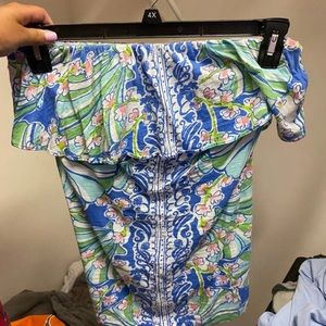 Lilly Pulitzer strapless top, like new